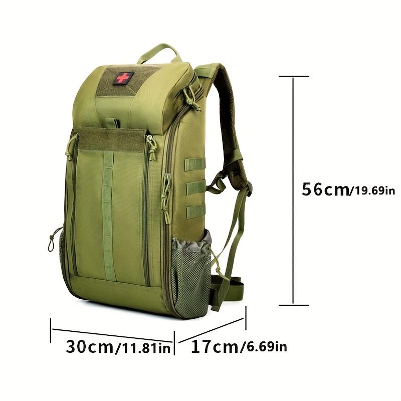 Large Capacity Outdoor Medical Backpack - Tactical Backpacks for Camping and Mountain Emergencies with Multi-Functional Storage and Organization - Durable and Water-Resistant Design for First Aid and Survival Kits