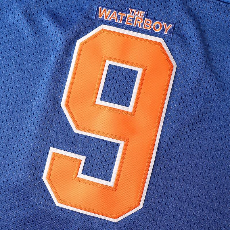 Bobby Boucher #9 The Waterboy Adam Sandler Movie Mud Dogs Bourbon Bowl 50th Anniversary Movie Football Jersey