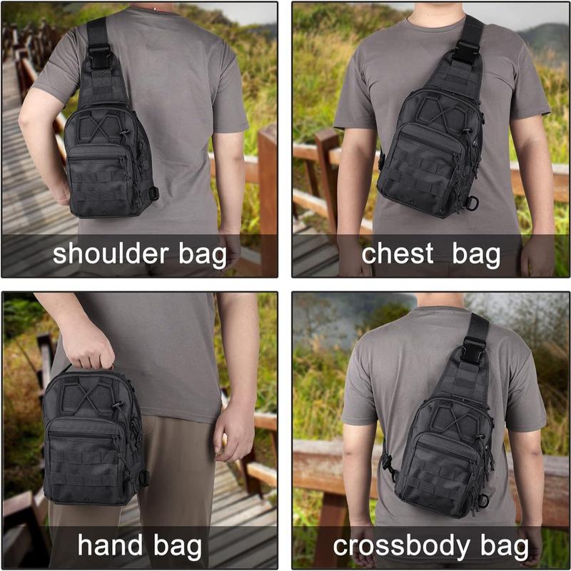 Sports Chest Bag, 1 Count Camouflage Outdoor Tactical Crossbody Bag, Sports Storage Bag for Running & Cycling & Hiking