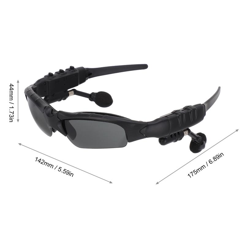 Wireless Bluetooth Sports sunglasses for outdoor, driving and cycling, Bluetooth polarizing sunglasses BT 4.1 built-in speaker stereo 10 meter wireless smart glasses