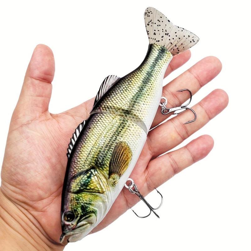 Artificial Fishing Lure, Bionic Hard Multi-section Bait, Fishing Lure with Hook for Salwater, Spinning, Casting,  Outdoor Fishing Equipment