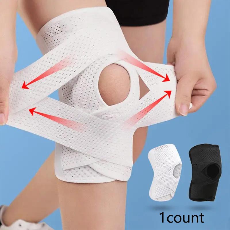 Pressurized Elastic Knee Pad, 1 Count Knee Brace, Knee Support, Sports Protective Gear for Men & Women, Gym Accessories