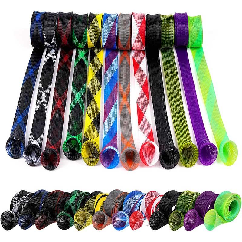 Summer Durable Rod Sock, 12pcs set Fishing Rod Sleeve, Braided Mesh Rod Protector for Casting Sea Fishing Rods spinning Fishing Rods, Fishing Lures, Fishing Equipment