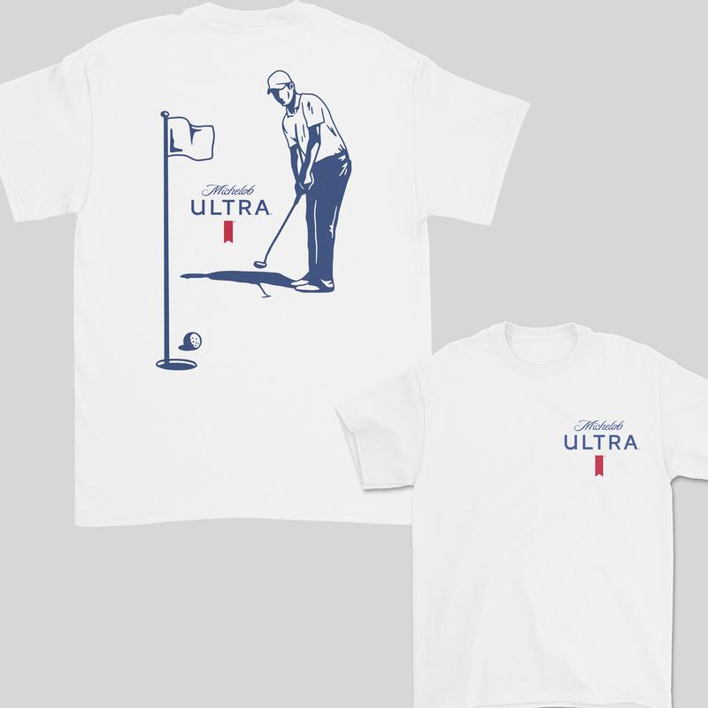 Michelob Ultra Golfing T-Shirt, 2 Side T-Shirt For Men, Gift For Men