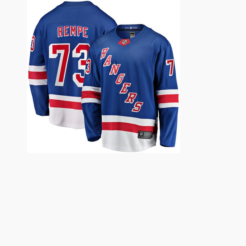 Neww Yorkk Rangerss - Matt Rempe Blue Home Limited Jersey, NHL Jersey, Hockey apparel, Sports apparel, Ice hockey clothing, gift for him