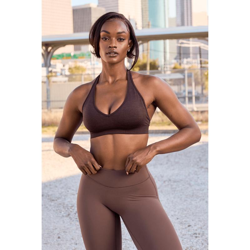 W328 - Core Seamless Halter sports bra