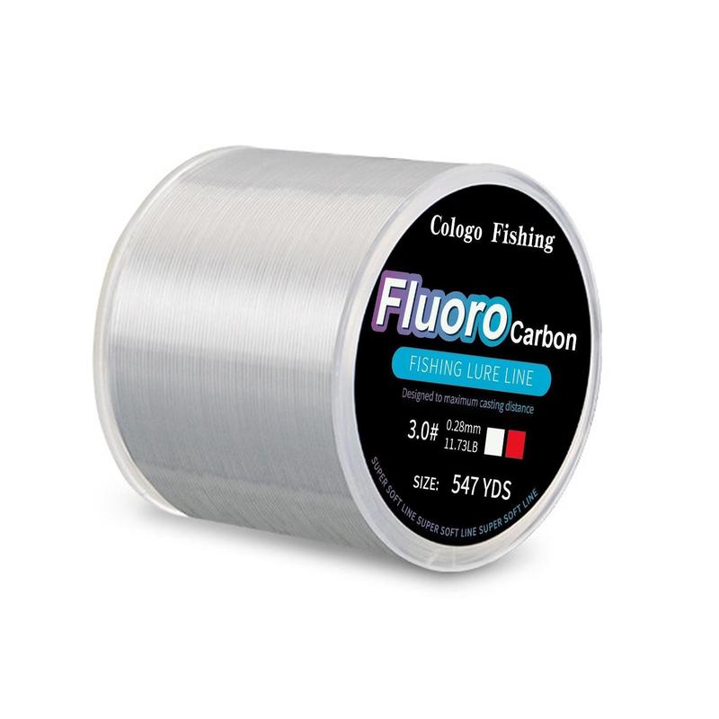 500m 547yds Fluorocarbon Coated Nylon Monofilament Fishing Line, Strong & Abrasion Resistant Fishing Line, Fishing Accessories for Outdoor