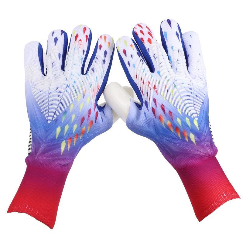 Latex Soccer Goalkeeper Gloves, 1 Pair Comfort Football Accessories Receiving Gloves, Comfortable Breathable Sports Gloves, Gym Essentials, Football Gloves, Football Gear,  Football Equipment