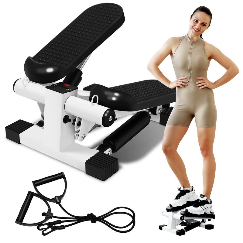 ZenActive Upgraded Version Mini Stepper Health & Fitness For Home Exercise   Step Cardio Equipment with Digital Monitor