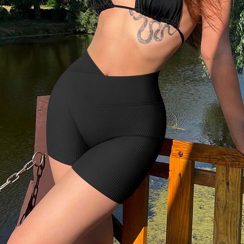 OQQ Women's 1-piece Yoga shorts High-waisted seamless exercise shorts Leggings womens  shorts