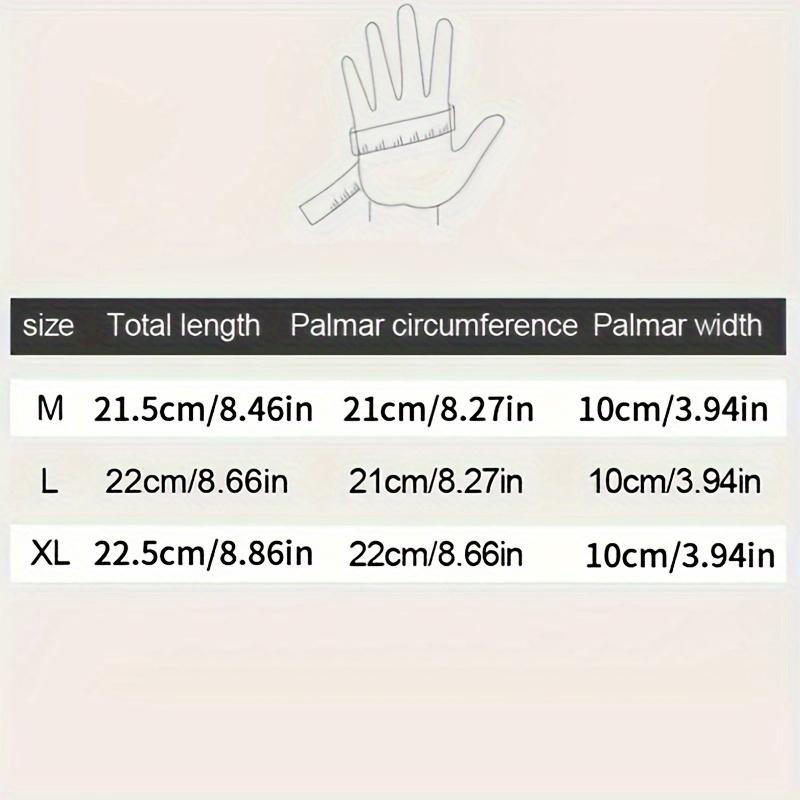 1 Pair Adjustable Zipper Warm Gloves, Coldproof Waterproof Plush Gloves, Screen Touchable, For Outdoor Sport, Cycling, Skiing, Activities, Choose The Corresponding Size According To Your Palm Size (S M L XL)