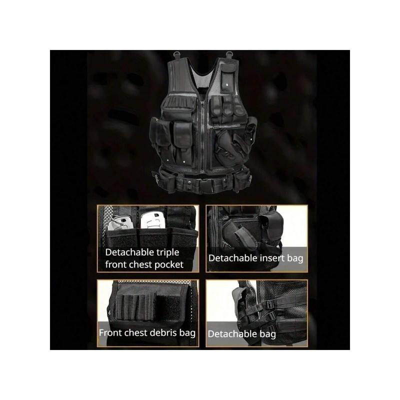 ProVenture Multi-Functional Vest - Breathable, Quick Release, Adjustable, Water-Resistant, And Reflective - Ideal For Outdoor Adventures, Camping, Hiking, Fishingclothing compression vest clothing compression vest clothing compression vest