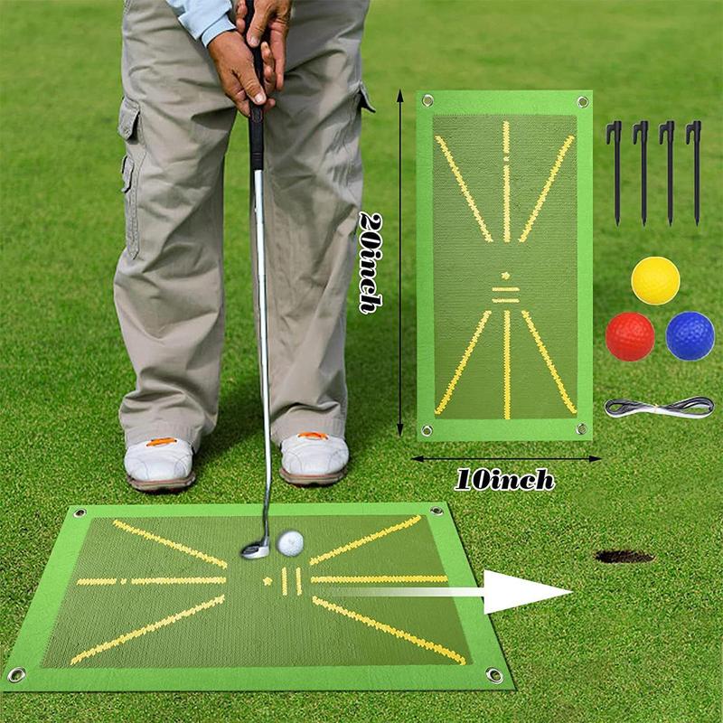 Golf Training Mat for Swing Detection Batting, 1 Count Halloween Golf Mat Swing Path, Path Feedback Golf Practice Mat, Christmas, Christmas Gift