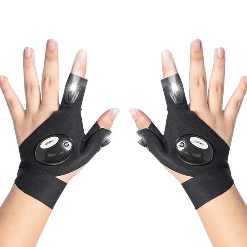 Flashlight Glove for Fishing - Perfect for Nighttime Fishing and working in small dark places