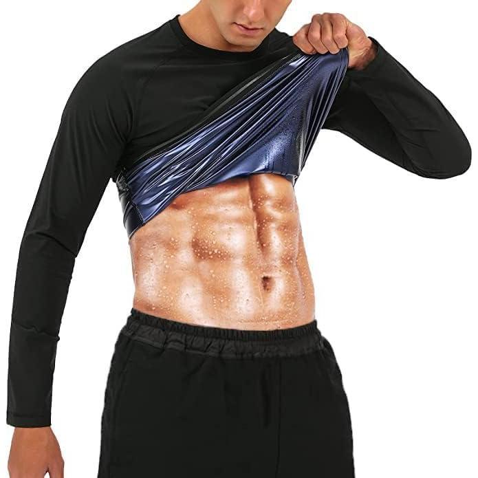 Sauna Shirt for Men  Suit long Sleeve Compression T-Shirt   Shaper Shirts for Workout  Exercise