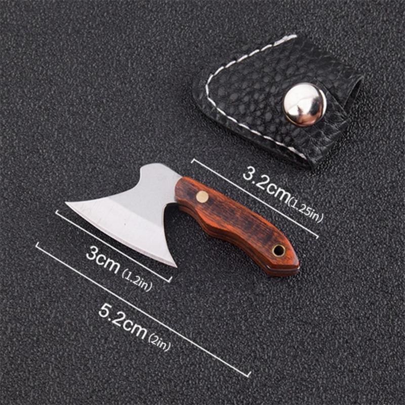 Portable Mini Stainless Steel Kitchen Knife, 1 Count Multifunctional Knife with Sheath, Perfect for Outdoor Adventures, Birthday Gifts