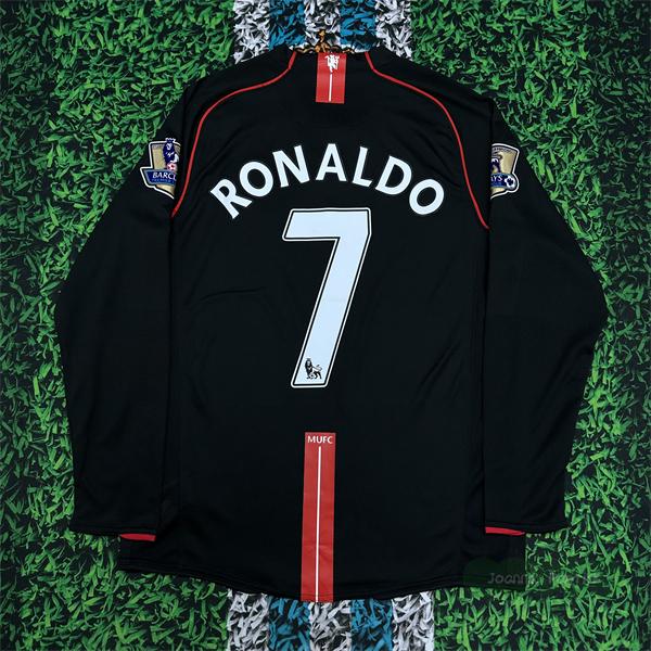 MUFC Ronaldo mud  07 08 AWAY LONG SLEEVED SOCCER JERSEY