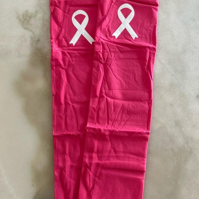 Breast Cancer Awareness Arm Cooling Protection Sleeves