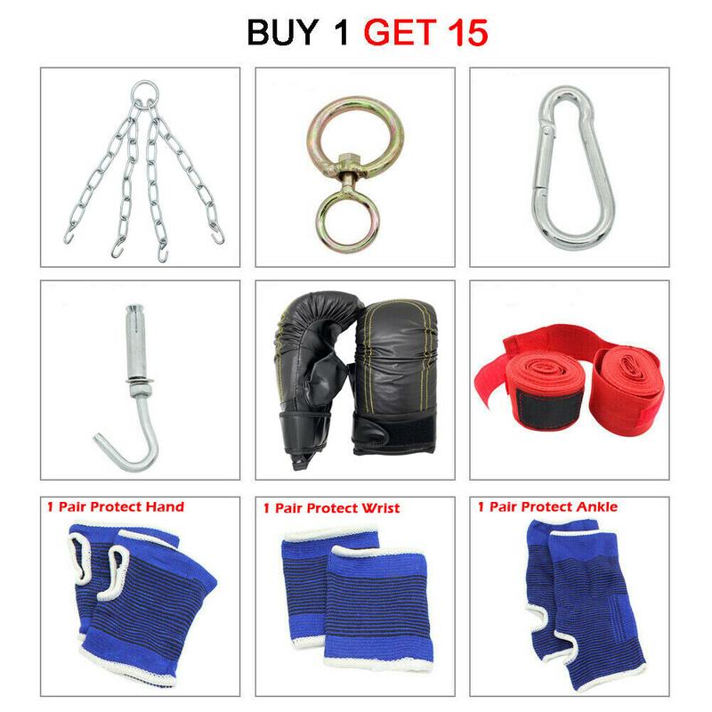 Punching Bag for Adults Kids, 4FT Oxford Heavy Boxing Bag Set, Punching Bag with Boxing Gloves, Chains, Hand Wraps, Suitable X‘mas Gift for MMA Karate Kickboxing Boxing - Unfilled