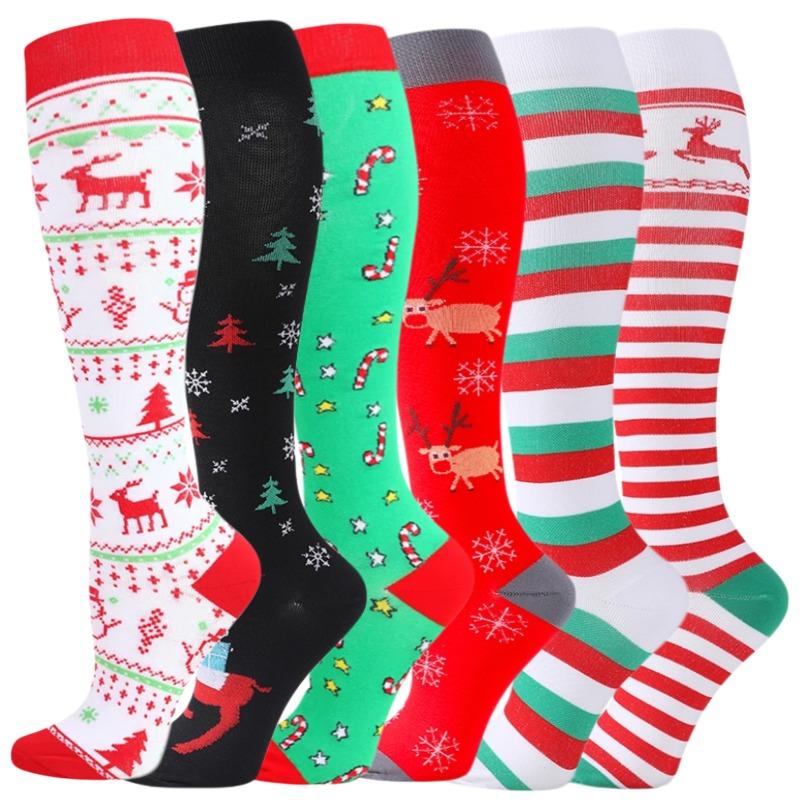 ISUNIE Compression Socks for Women & Men for Running, Hiking, Climbing,Christmas, Winter