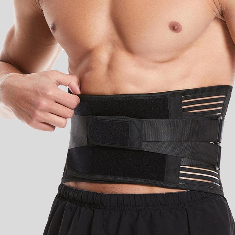 Sports Support Belt, Adjustable Elastic Double Strap Waist Belt, Breathable Fitness Belt, Gym Accessories