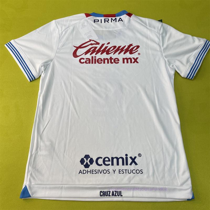 24-25 New Mexico League Blue Cross Away Short Sleeve Jersey Cruz Azul Fans Version Soccer Jersey