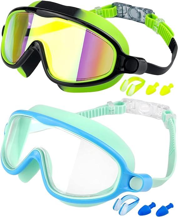 Anti-fog UV Protection Swimming Goggles for Kids with Travel Bag - Boys & Girls 3-14 Years Old sports and outdoor