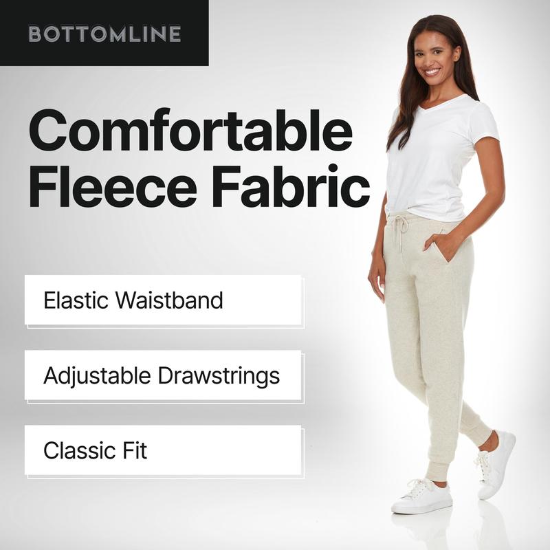 BottomLine 3 Pack Sweatpants Women, Comfortable Womens Sweatpants, Fleece Womens Joggers (Available in Plus)