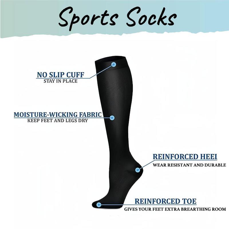 ISUNIE Compression Socks for Women & Men for Running, Hiking, Climbing,Christmas, Winter