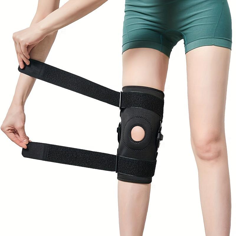 1pc Knee Brace With Steel Plate Support, Double-strap Knee Joint Protector For Rehabilitation, Leg Protector, Prevent Joint Movement! Order A Size Up!