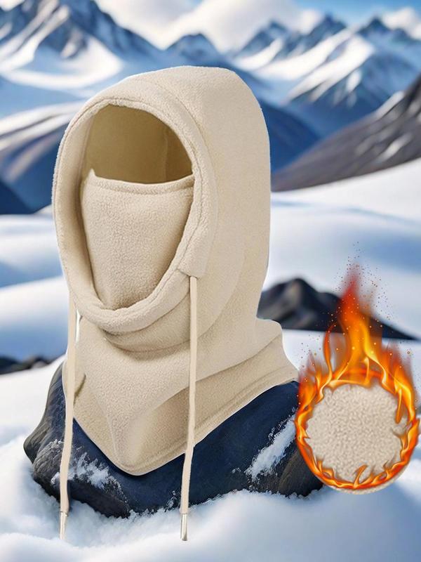 Winter Warm Hat, Windproof Ski Face Mask, Thickened Warm Hood for Outdoor Sports, Fashion Accessories for Women & Men