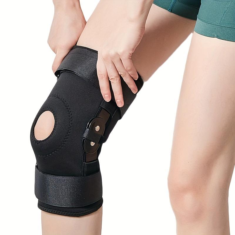 1pc Knee Brace With Steel Plate Support, Double-strap Knee Joint Protector For Rehabilitation, Leg Protector, Prevent Joint Movement! Order A Size Up!