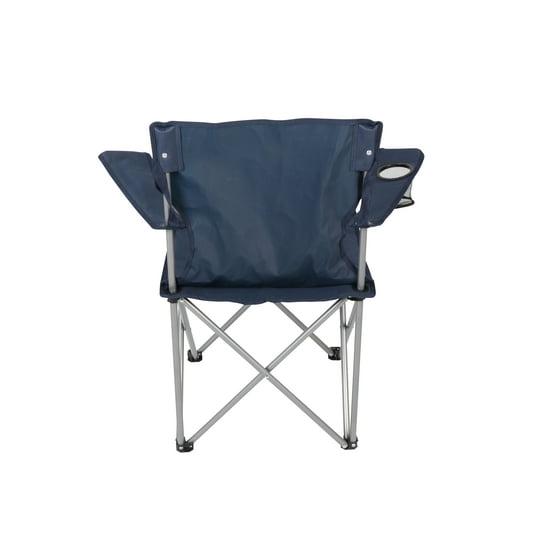 Ozark Trail Basic Quad Folding Camp Chair with Cup Holder, Blue, Adult