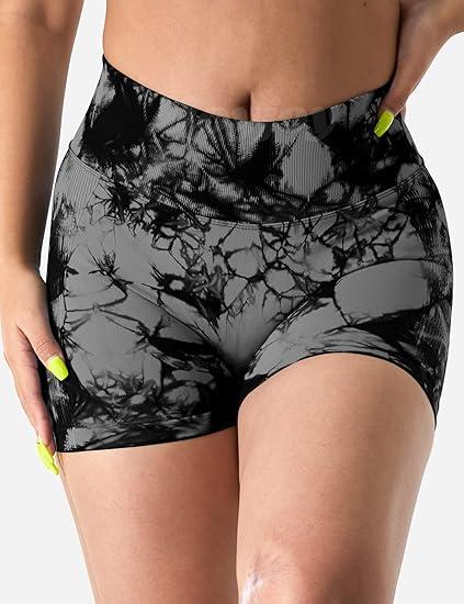 Workout Shorts for Women Scrunch Butt Lifting High Waisted Yoga Gym Seamless Booty Biker Shorts machine washable hand wash