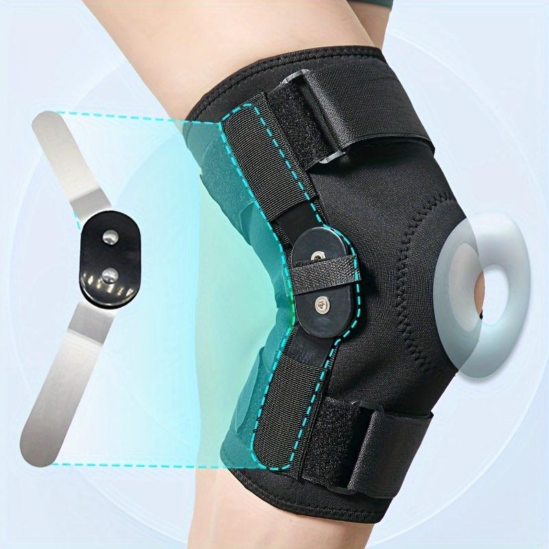 1pc Knee Brace With Steel Plate Support, Double-strap Knee Joint Protector For Rehabilitation, Leg Protector, Prevent Joint Movement! Order A Size Up!