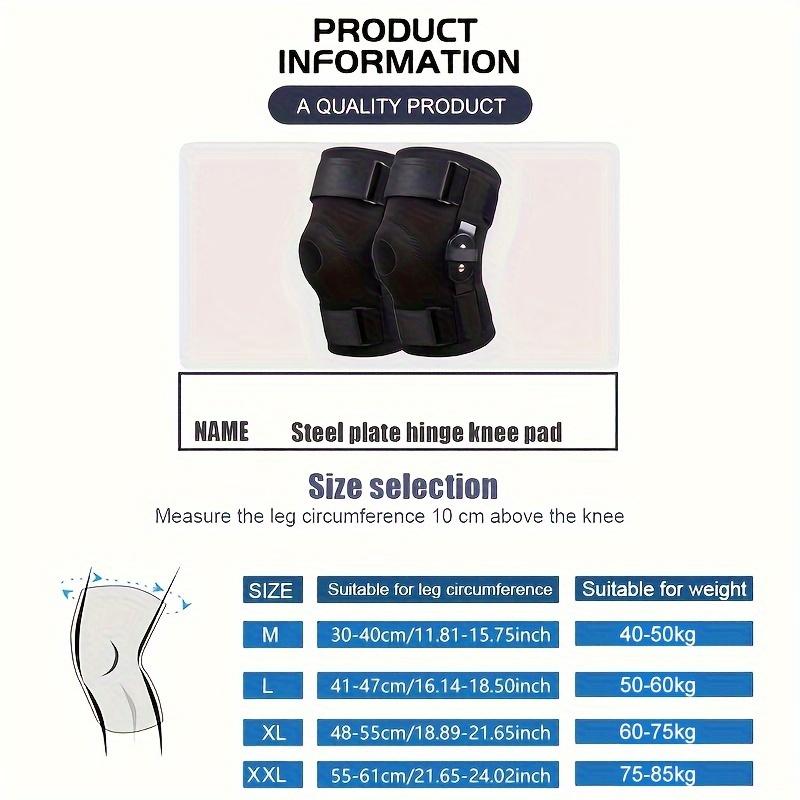 1pc Knee Brace With Steel Plate Support, Double-strap Knee Joint Protector For Rehabilitation, Leg Protector, Prevent Joint Movement! Order A Size Up!