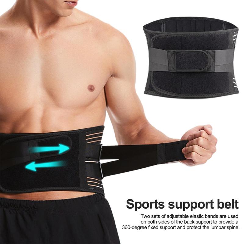 Sports Support Belt, Adjustable Elastic Double Strap Waist Belt, Breathable Fitness Belt, Gym Accessories