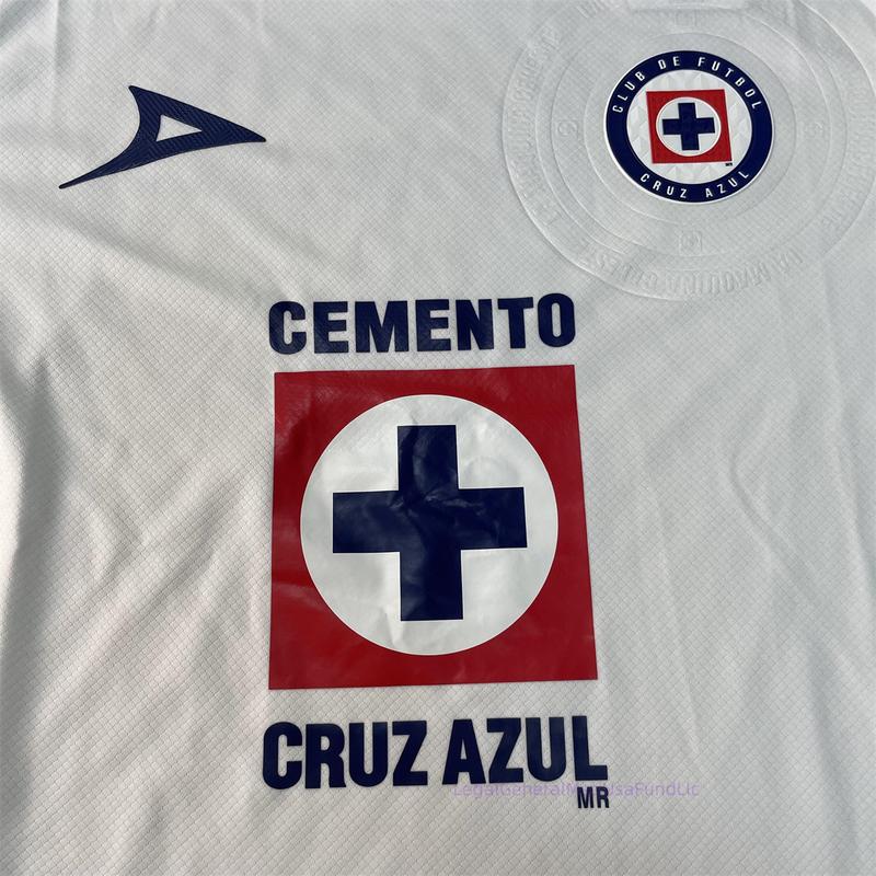 24-25 New Mexico League Blue Cross Away Short Sleeve Jersey Cruz Azul Fans Version Soccer Jersey