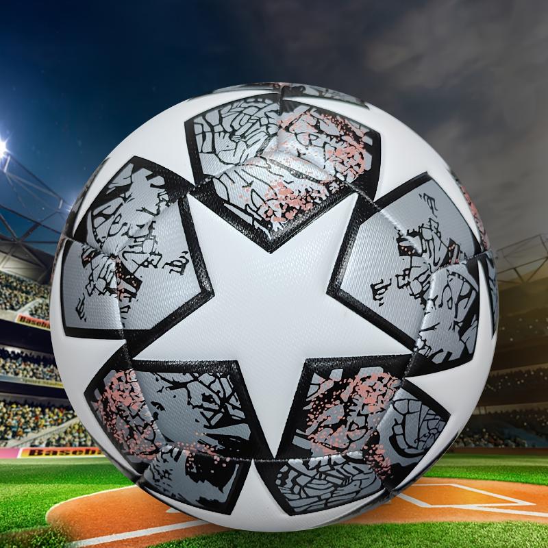 Standard Size 5 Soccer Ball, Machine-Sewn Wear-Resistant PU Leather, Unisex Football For Family Fun, Perfect For Festive Gift Occasions