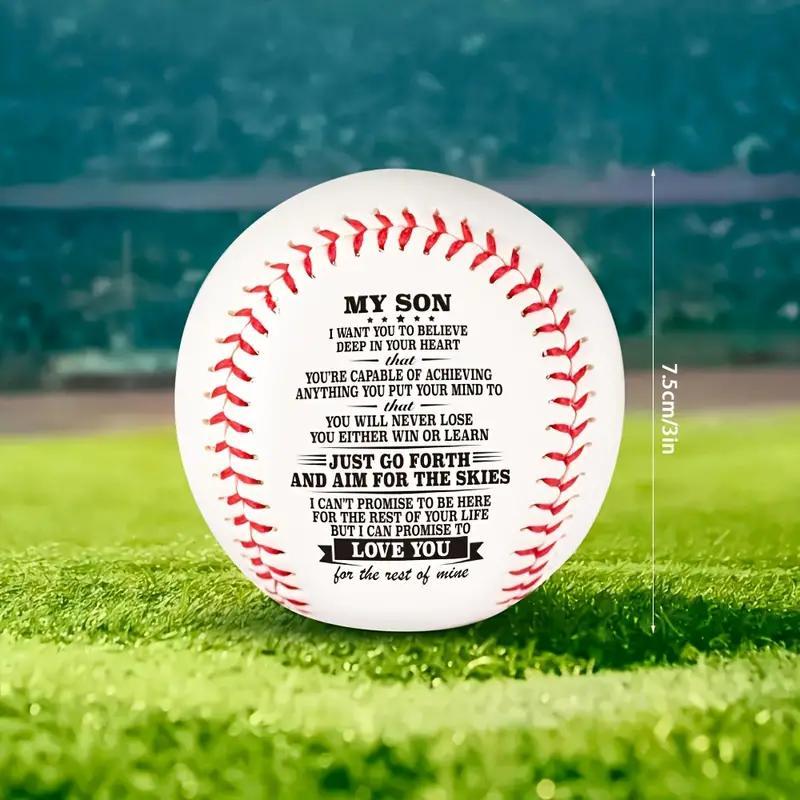 Inspirational Words Pattern Baseball, Creative Simple Durable to My Son Themed Baseball, Ball Sports Equipment Supplies, Gift for Son