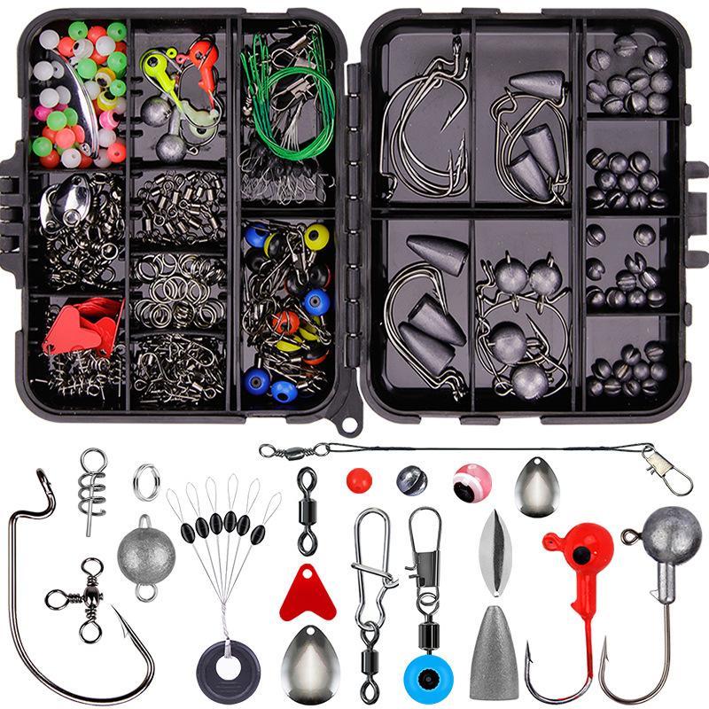 Fishing Lure Accessories Set, 257pcs box Fishing Tackle Set, Outdoor Fishing Accessories, Fish Hook Accessories, Multifunctional Fishing Accessories for Fishing Enthusiasts