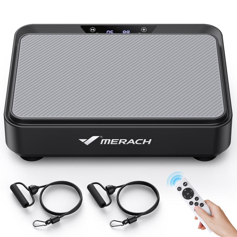 MERACH Mini Vibration Plate Exercise Machine, Lymphatic Drainage Machine, Whole Body Workout Vibration Platform for Wellness and Fitness