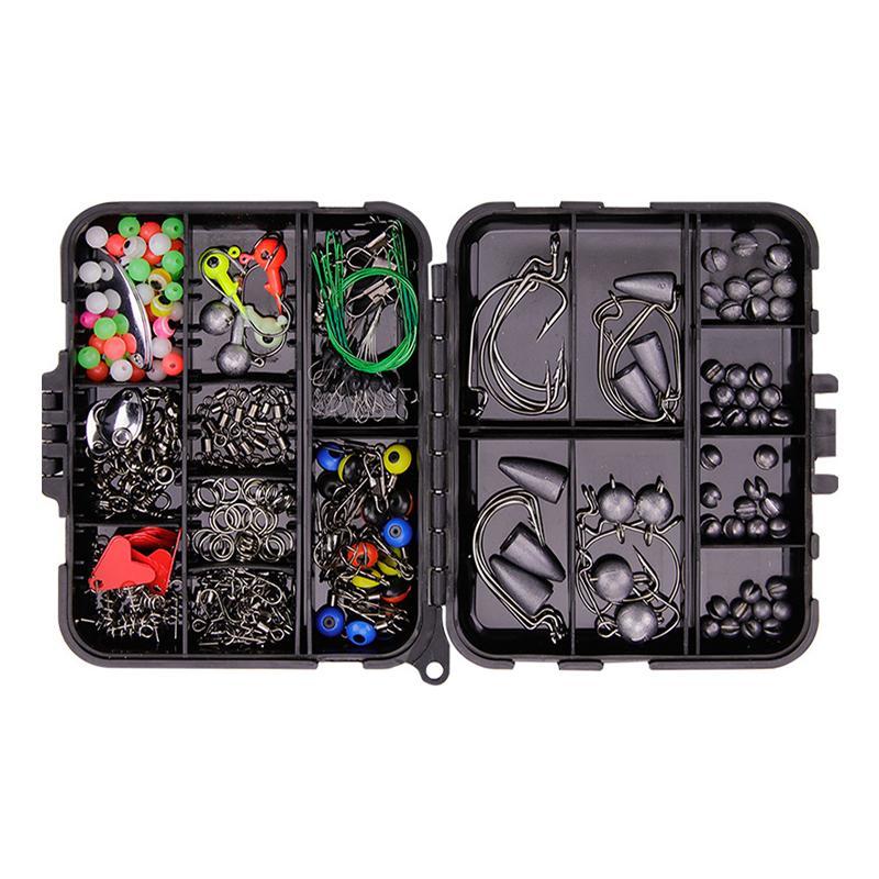 Fishing Lure Accessories Set, 257pcs box Fishing Tackle Set, Outdoor Fishing Accessories, Fish Hook Accessories, Multifunctional Fishing Accessories for Fishing Enthusiasts