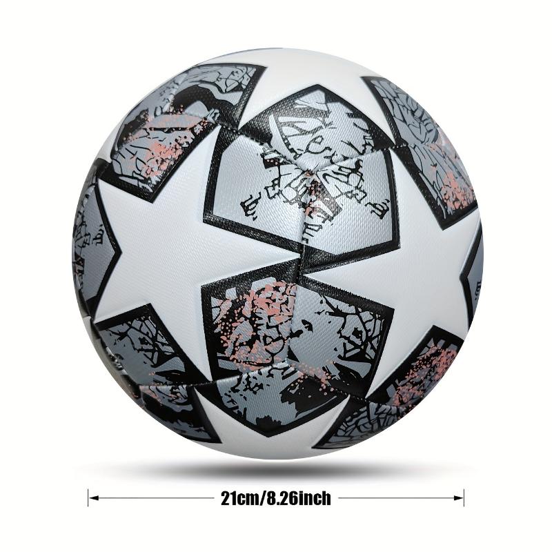 Standard Size 5 Soccer Ball, Machine-Sewn Wear-Resistant PU Leather, Unisex Football For Family Fun, Perfect For Festive Gift Occasions