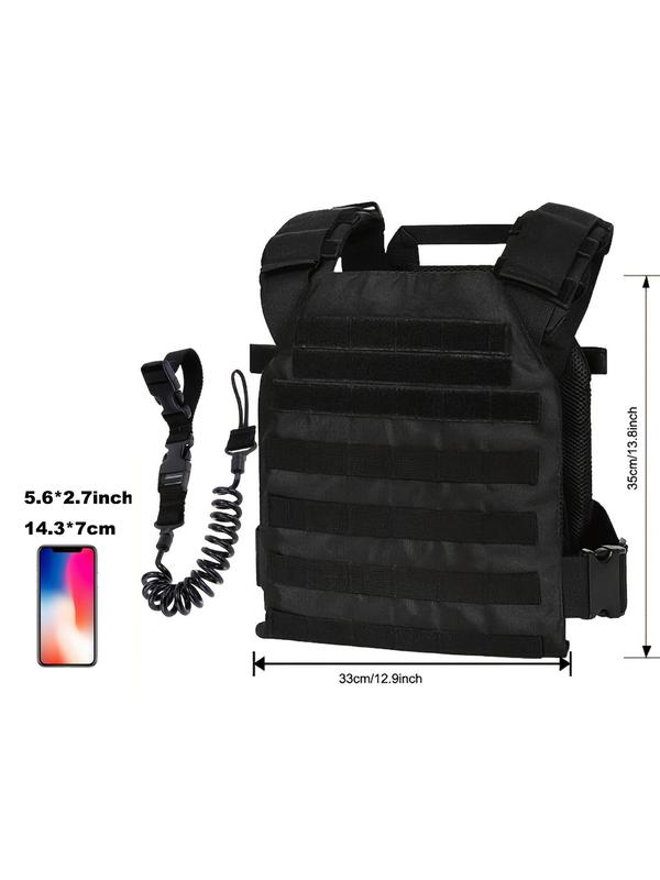 Men's Outdoor Adjustable Training Vest with Multifunctional Rope Sling, Lightweight Chest Bag, Multifunctional Belt Bag for Hunting