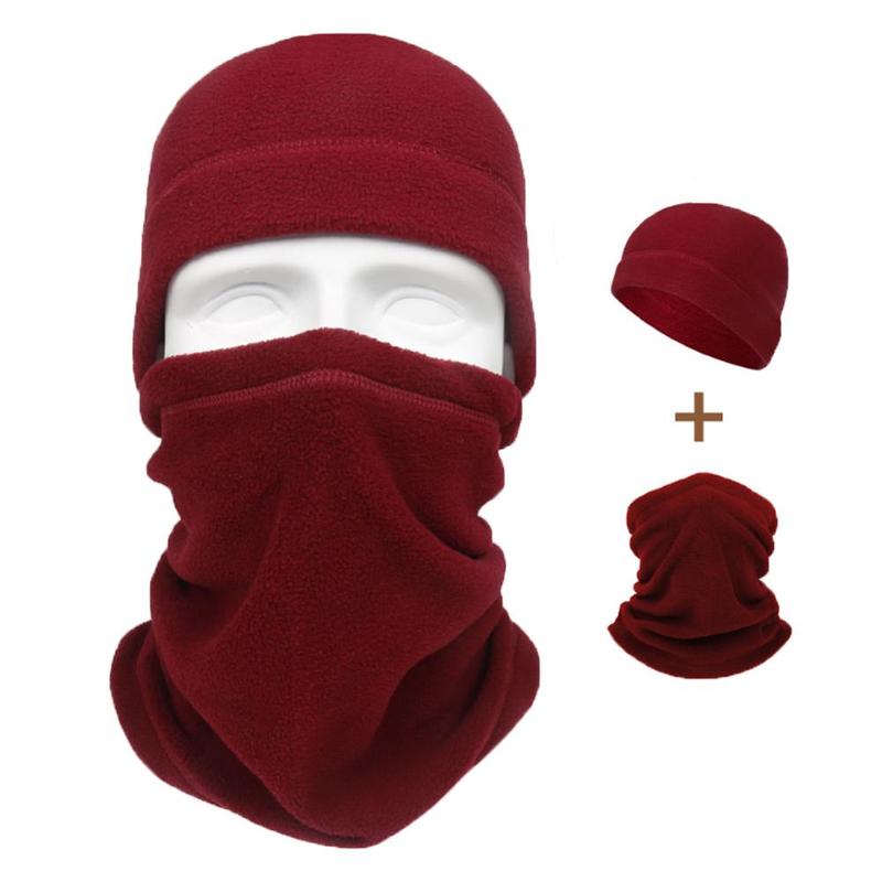 2 in 1 Winter Outdoor Sports Hat,  Polar Fleece Neck Scarf& Hat, Warm Hat for Men & Women, Outdoor Sports Accessories