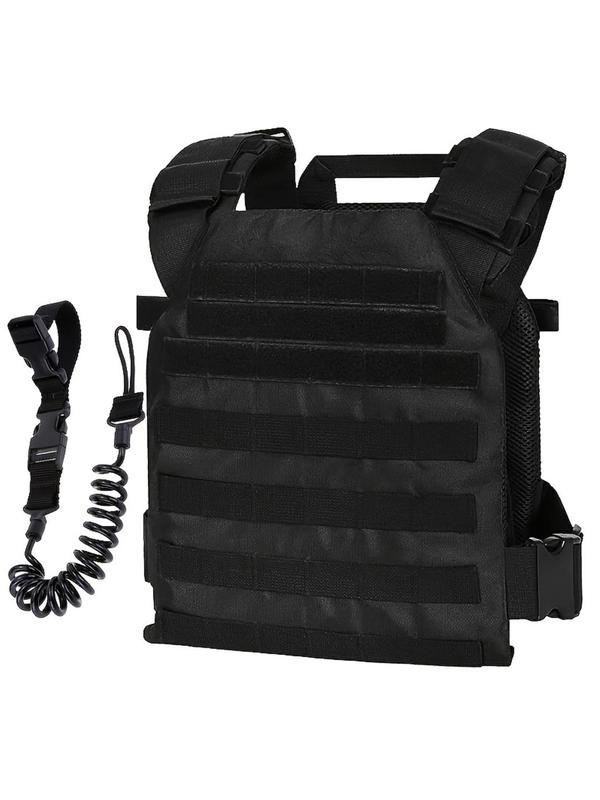 Men's Outdoor Adjustable Training Vest with Multifunctional Rope Sling, Lightweight Chest Bag, Multifunctional Belt Bag for Hunting