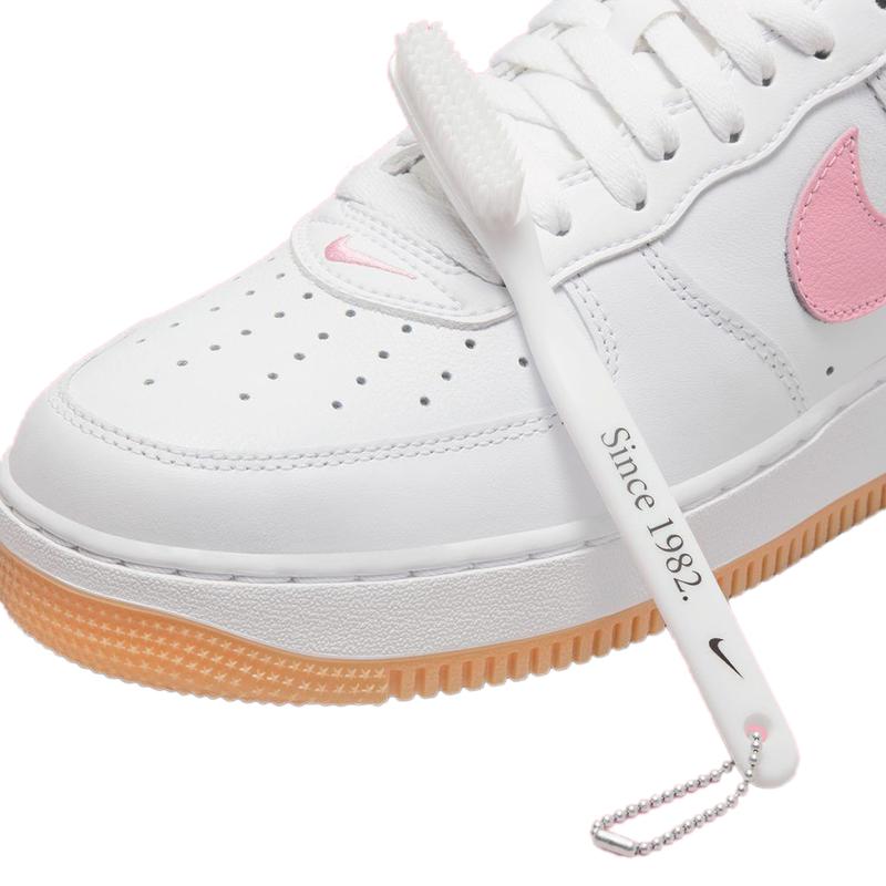 Men's Nike Air Force 1 Low Retro White Pink-Gum Yellow (DM0576 101)