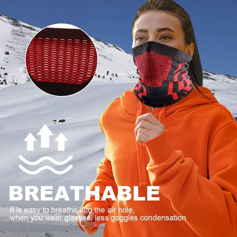 Winter Neck Warmer Gaiter Lightweight Balaclava Windproof Breathable Face Mask for Ski Snowboard Outdoor Sports