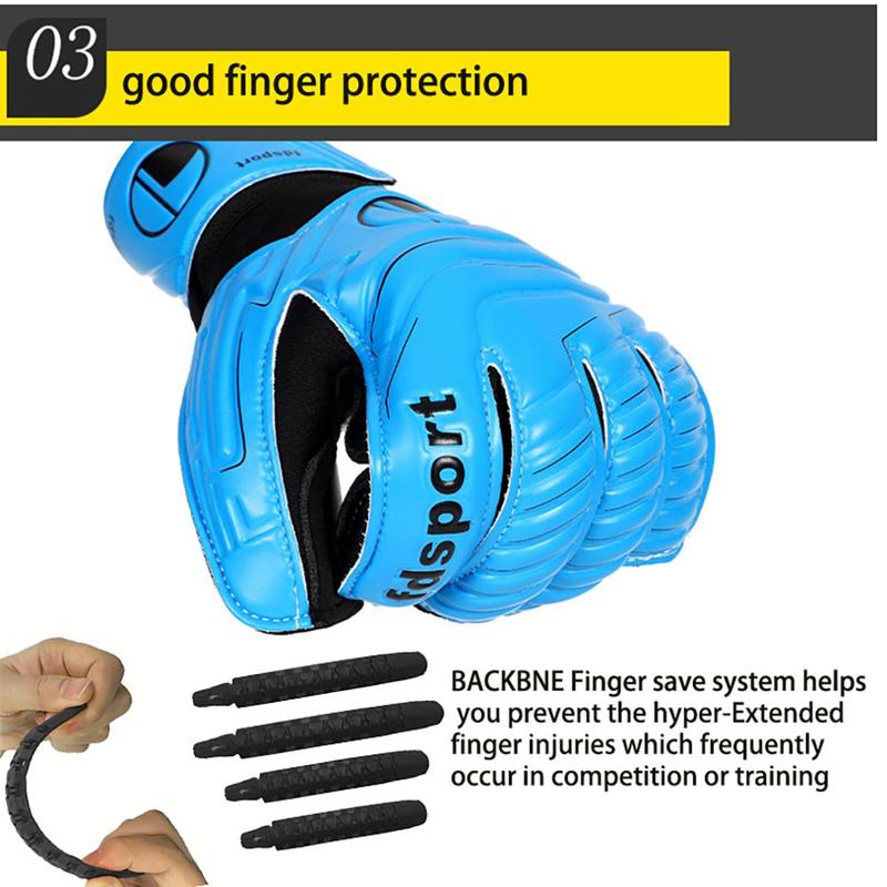 Summer 1 Pair Goalkeeper Gloves, Breathable Finger Protective Gloves, Football Training Gloves